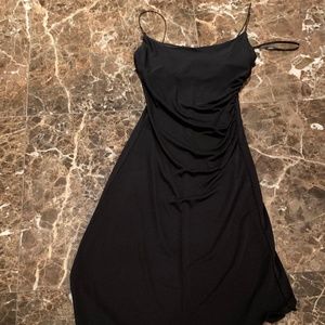 Strappy Black One Sided Dress